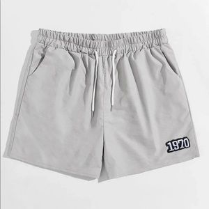 Grey string shorts with 1970 logo